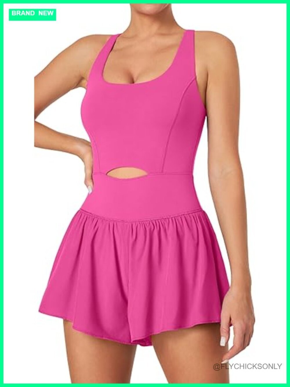 Tummy Control Workout Romper with Padded Bra and Shorts